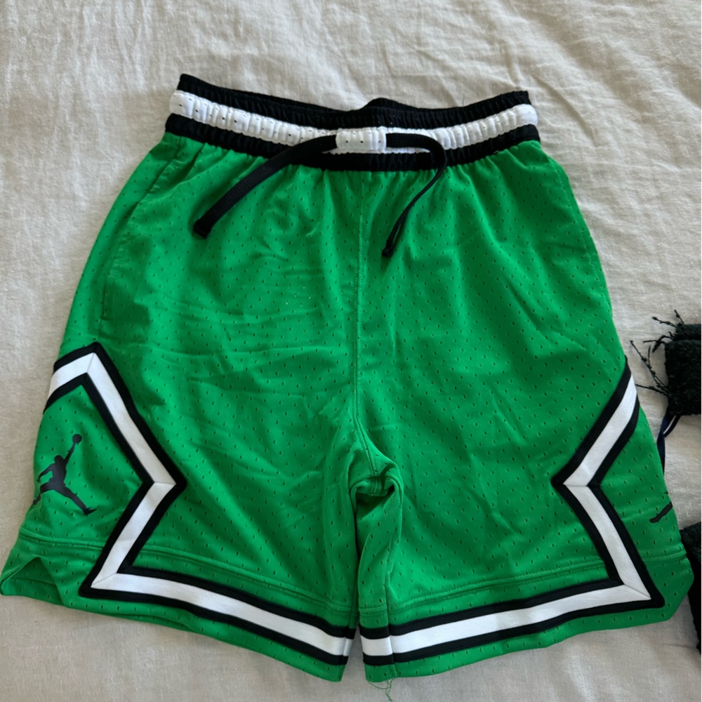 Green jordan shorts